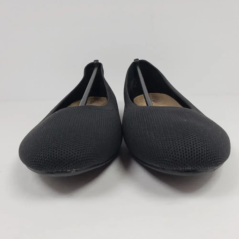 Old Navy Womens Size 11 Black Jack Knit Slip On Almond Toe Loafer Flats Shoes_6